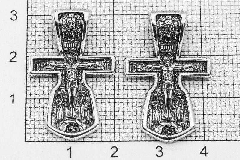 Серебряная цепь, плетение Бисмарк, оксидирование, ширина 1 см