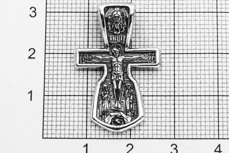 Серебряная цепь, плетение Бисмарк, оксидирование, ширина 1 см